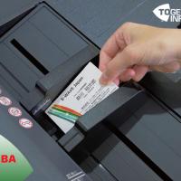 MR4000 có thể scan được cả tờ nhỏ như cardvisit